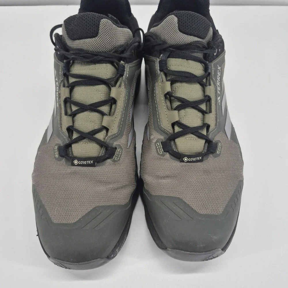 Adidas Terrex Swift R3 GTX Hiking Shoes Mens Size 13 Green Black Gore-Tex